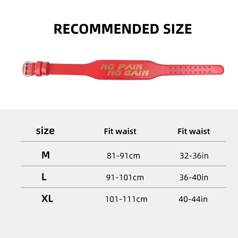NO PAIN NO GAIN Weightlifting Belt