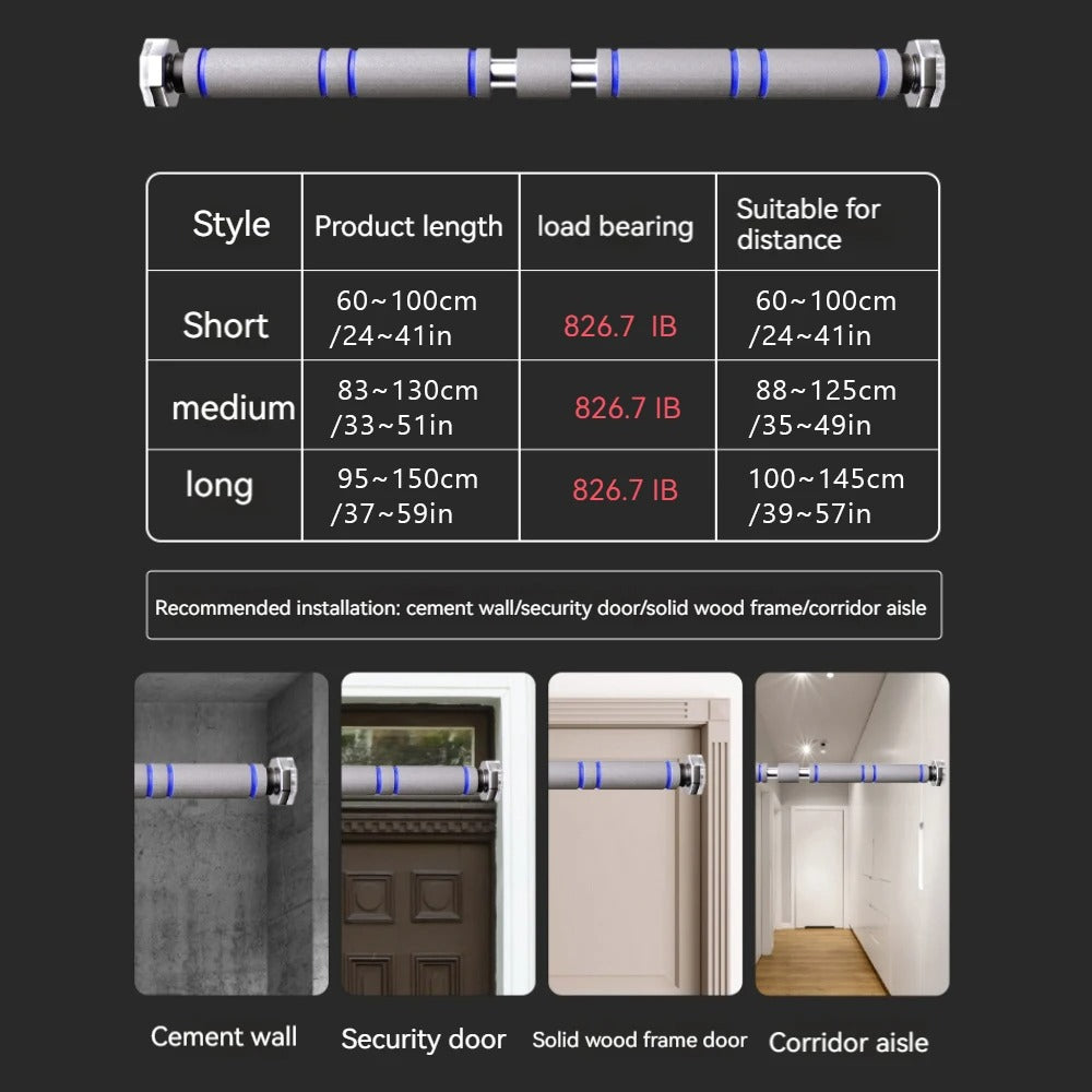 Telescopic Doorway Pull Up Bar (60cm-105cm)