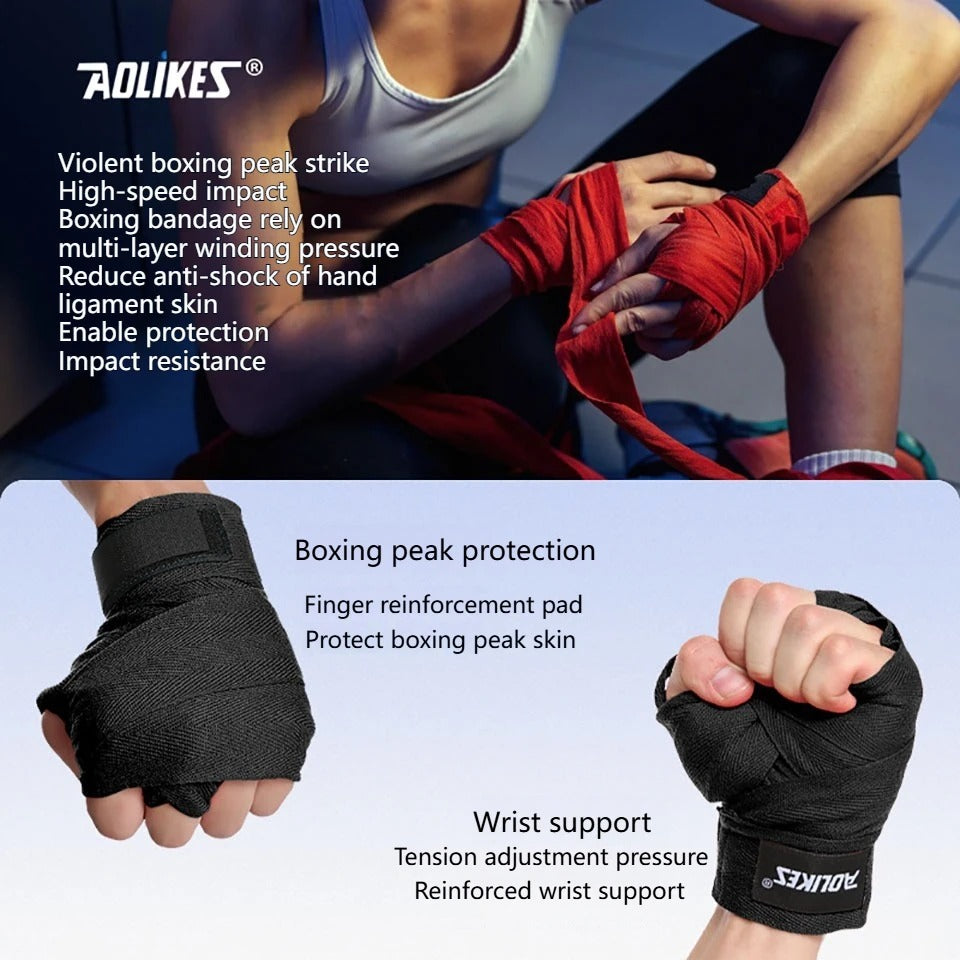 AOLIKES Boxing/MMA/Kickboxing/Muay-Thai + More Wraps