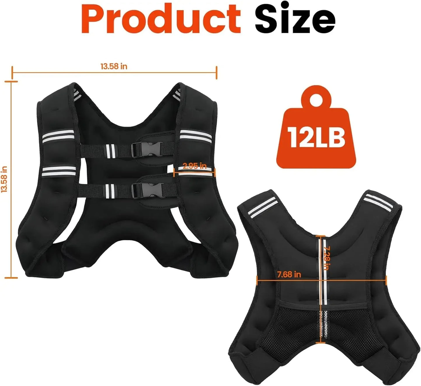 Weighted Vest - 8lbs-20lbs