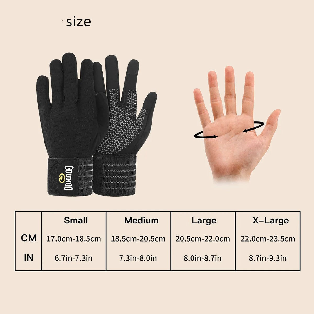 GOUNOD Lifting Gloves with Wrist Support