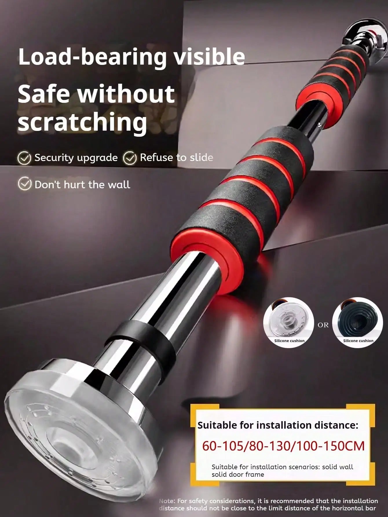 Telescopic Doorway Pull Up Bar (60cm-105cm)